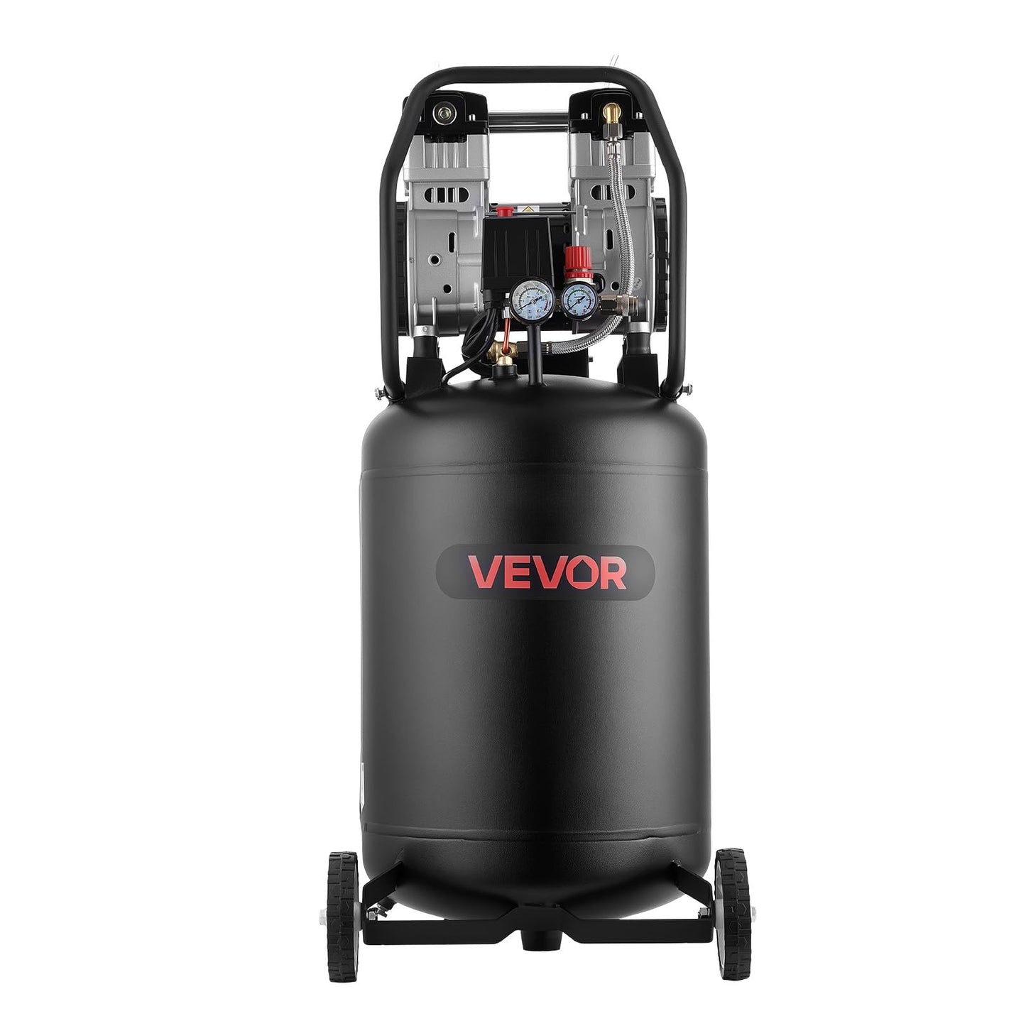 Air Compressor – 20 Gallon – 2HP – 125 PSI Max – Oil-Free – Portable Wheel Compressor – 4.5 CFM @ 90 PSI – Auto Repair & Workshop Tool