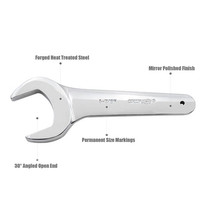 Jumbo Service Wrench Set – 21PCS SAE – 3/4"–2" – Chrome Vanadium Steel – Chrome Plated – Heavy Duty Wrenches – Storage Pouch