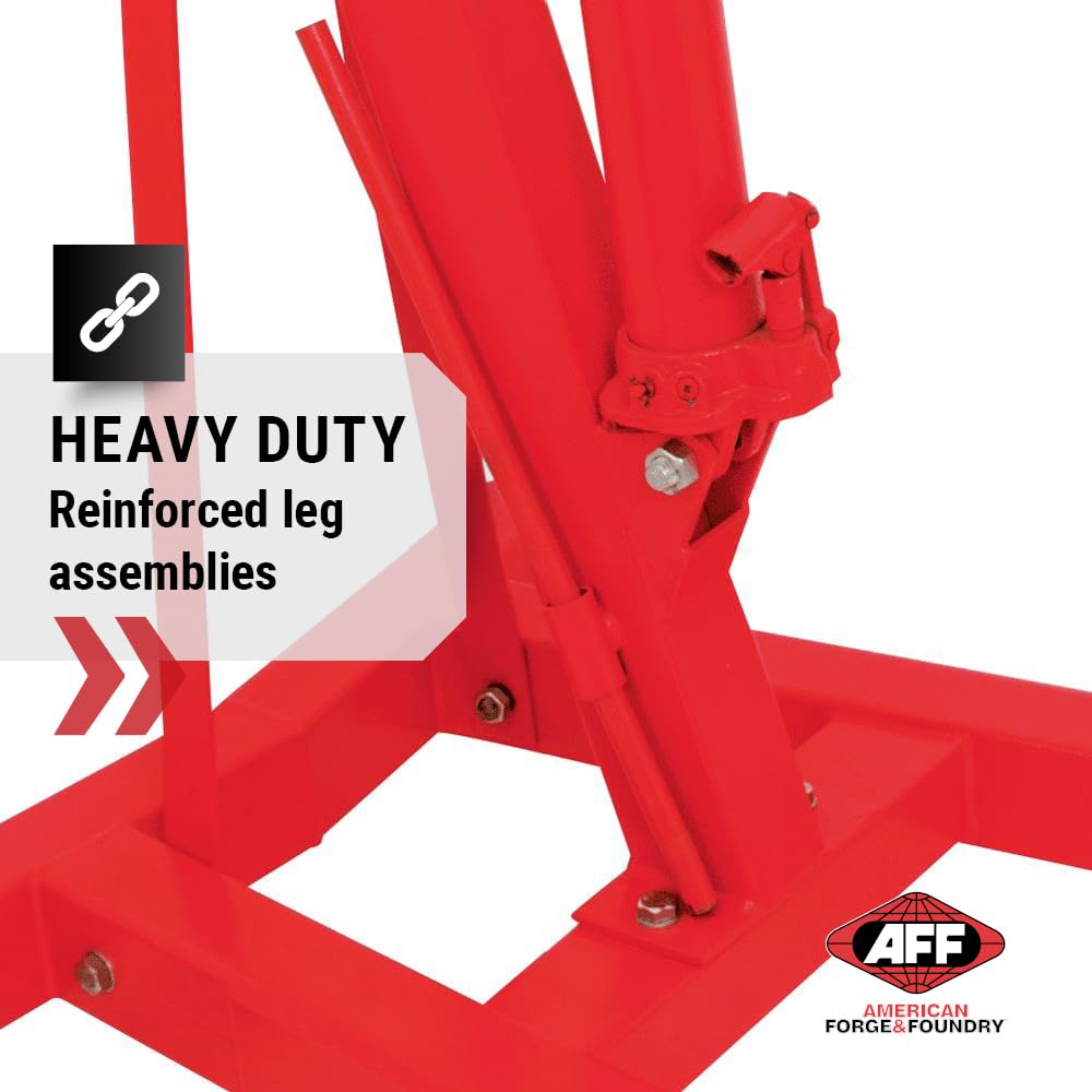 Engine Hoist – 3 Ton Hydraulic Engine Crane – Heavy Duty Garage Shop Lift – Automotive Engine Removal & Support Tool