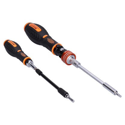 Screwdriver Bit Set – 73-in-1 Ratchet Kit – Chrome Vanadium Steel – Hardware Repair Tool Box – Furniture & Electronics Repair Kit