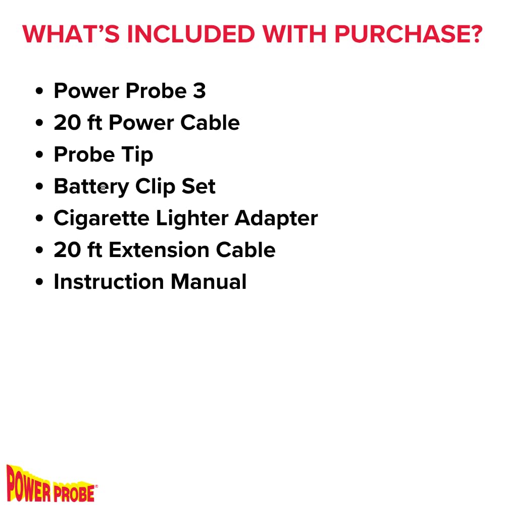 Automotive Circuit Tester – Digital Power Probe Tool – Voltage Resistance Current Diagnostic Tester – AC/DC Electrical System Test Kit – Car Repair Tool