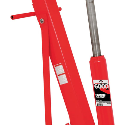 Engine Hoist – 3 Ton Hydraulic Engine Crane – Heavy Duty Garage Shop Lift – Automotive Engine Removal & Support Tool