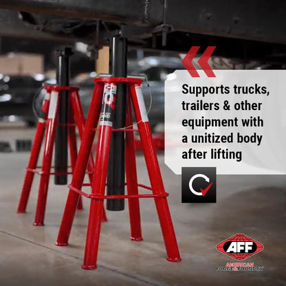 Jack Stands – 10 Ton Heavy Duty Pair – Adjustable Support Stands – Truck & Equipment Safety Stand – Garage & Workshop Lift Stand
