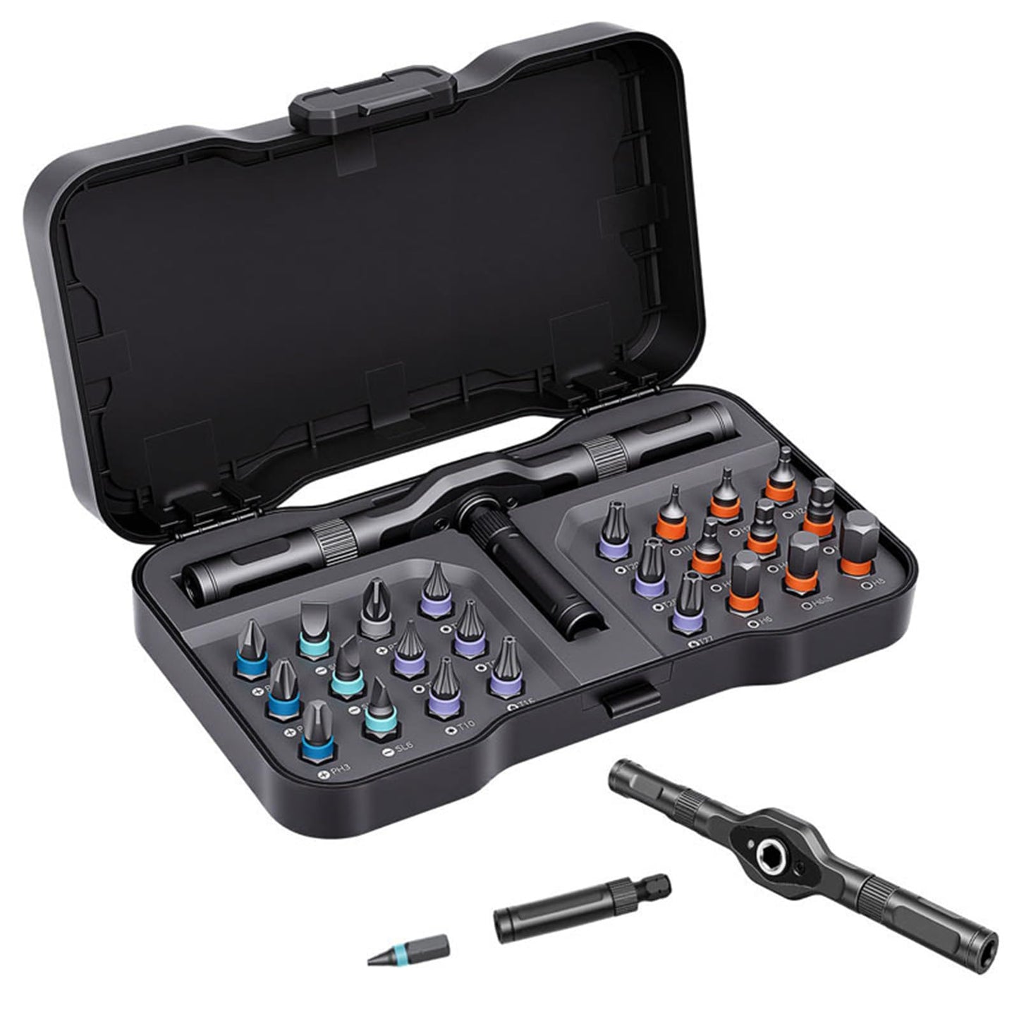 Screwdriver Bit Set – 66-in-1 Multi Bit Kit – Ratchet Driver Tool – Automotive Home Workshop Repair Kit – Universal Screwdriver Set