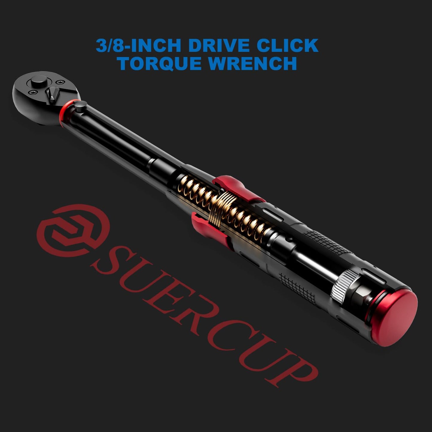 Click Torque Wrench – 3/8" Drive – 5-45 ft-lb / 6.8-61 N·m – Dual Direction – 72 Tooth – Precision Repair Tool