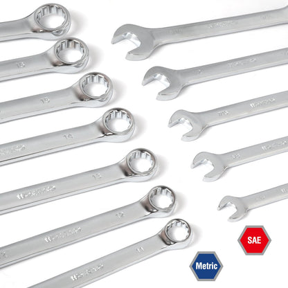 Socket Tool Set – 450PCS Drive Set – 1/4" 3/8" 1/2" – CR-V Metric & SAE – Quick-Release Ratchet – Mechanics Repair Kit