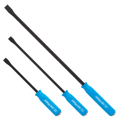 Prise Bar Set – 3PCS Pry Bar Kit – 12" 17" 25" – Ergonomic Grip – Heavy Duty Automotive & Workshop Tools – Made in USA