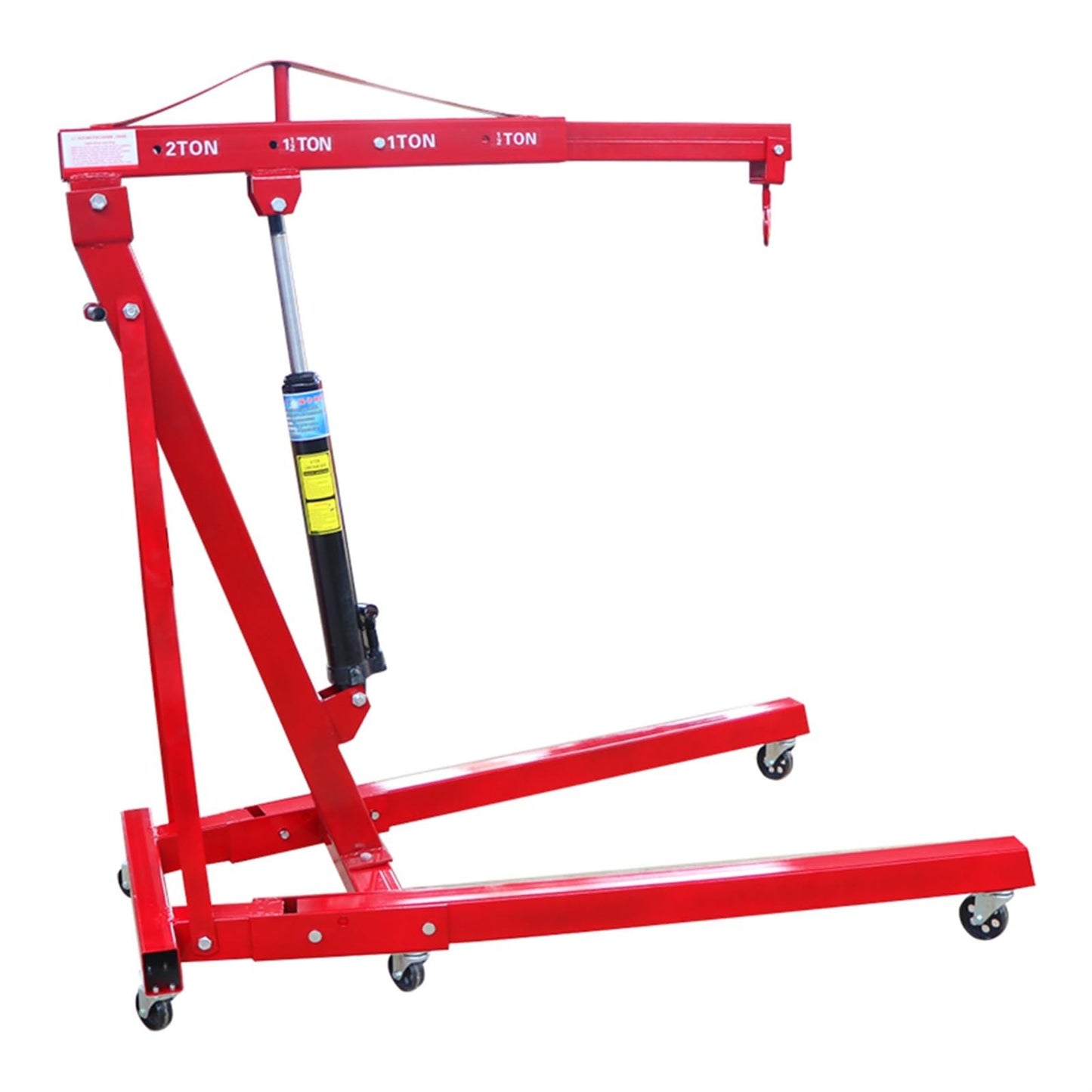 Foldable Engine Hoist – 2T Portable Engine Lift & Balancer – Automotive Repair Tool – Folding Garage Engine Crane – Maintenance Hoist Equipment
