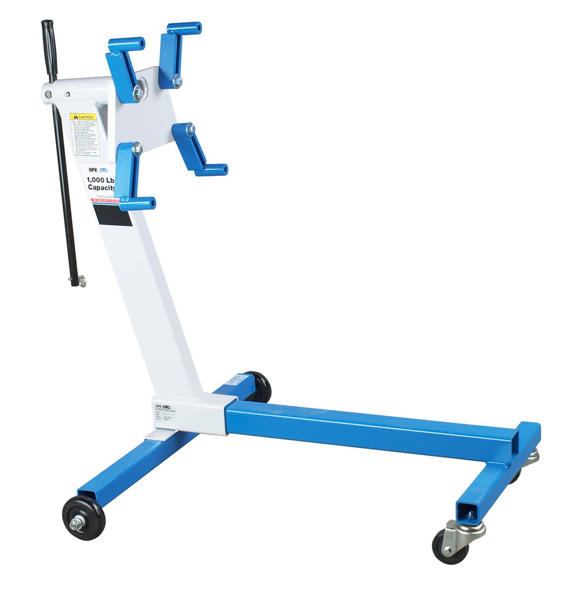 Engine Stand – 1000 lb Capacity – 360° Rotation – 4 Wheel Heavy Duty Stand – 8 Locking Positions – Car & Light Truck Engine Rebuild Stand