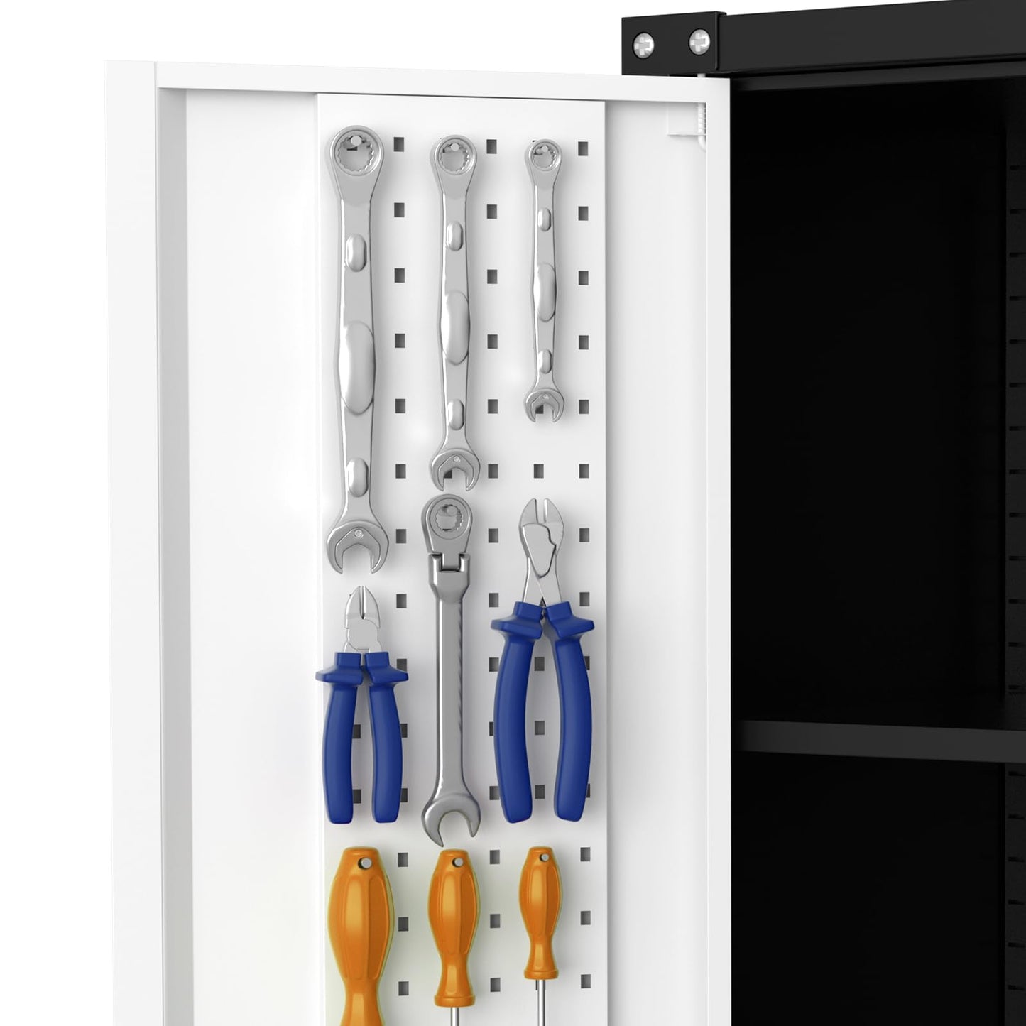 Rolling Tool Cabinet – 72" Heavy Duty Steel Storage – Lockable Wheels – Adjustable Shelves – Pegboard Organizer – Garage Workshop Tool Cabinet