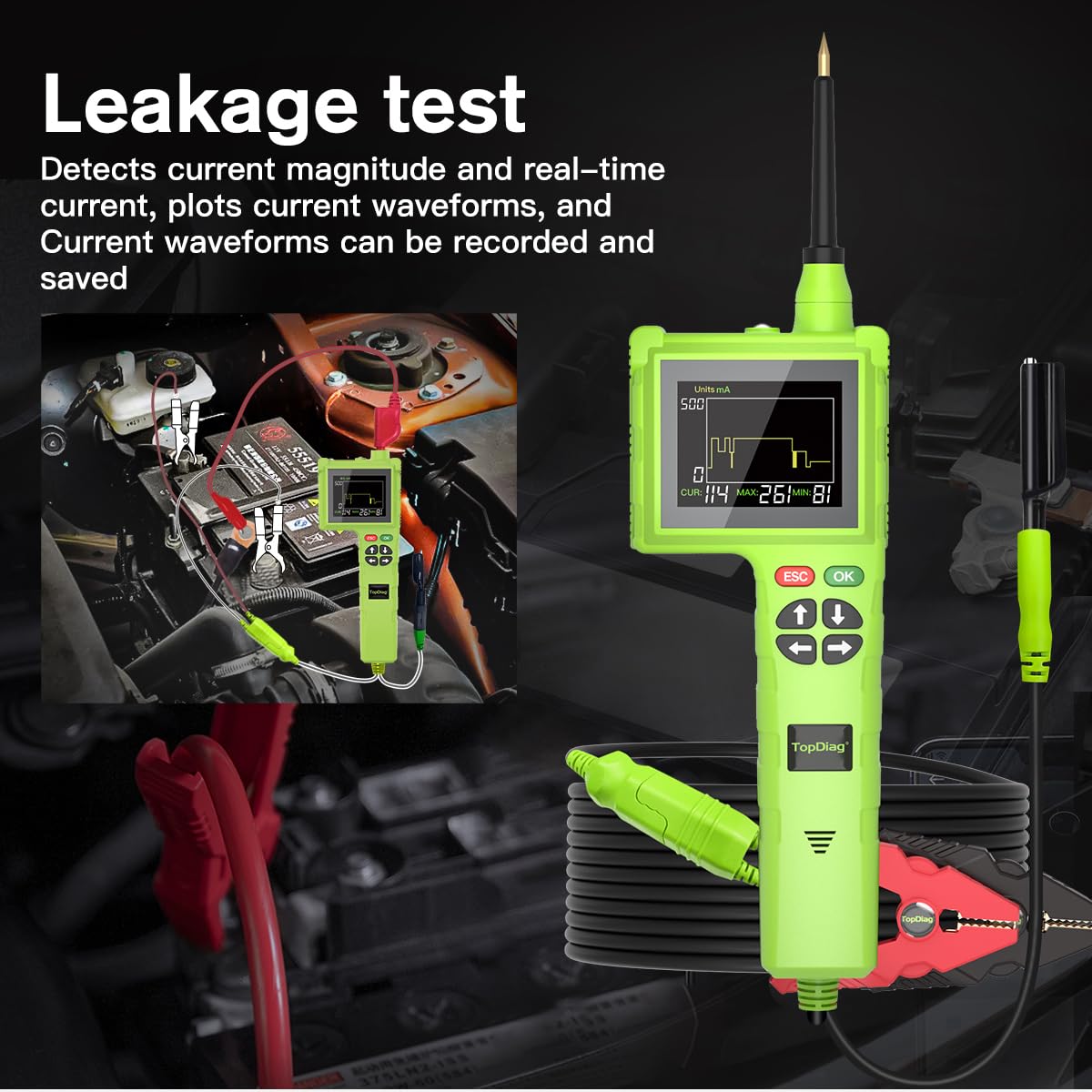 Automotive Circuit Tester – Electric Power Probe Tool – All Vehicle Electrical System Diagnostic Tester – Voltage & Wiring Check Tool