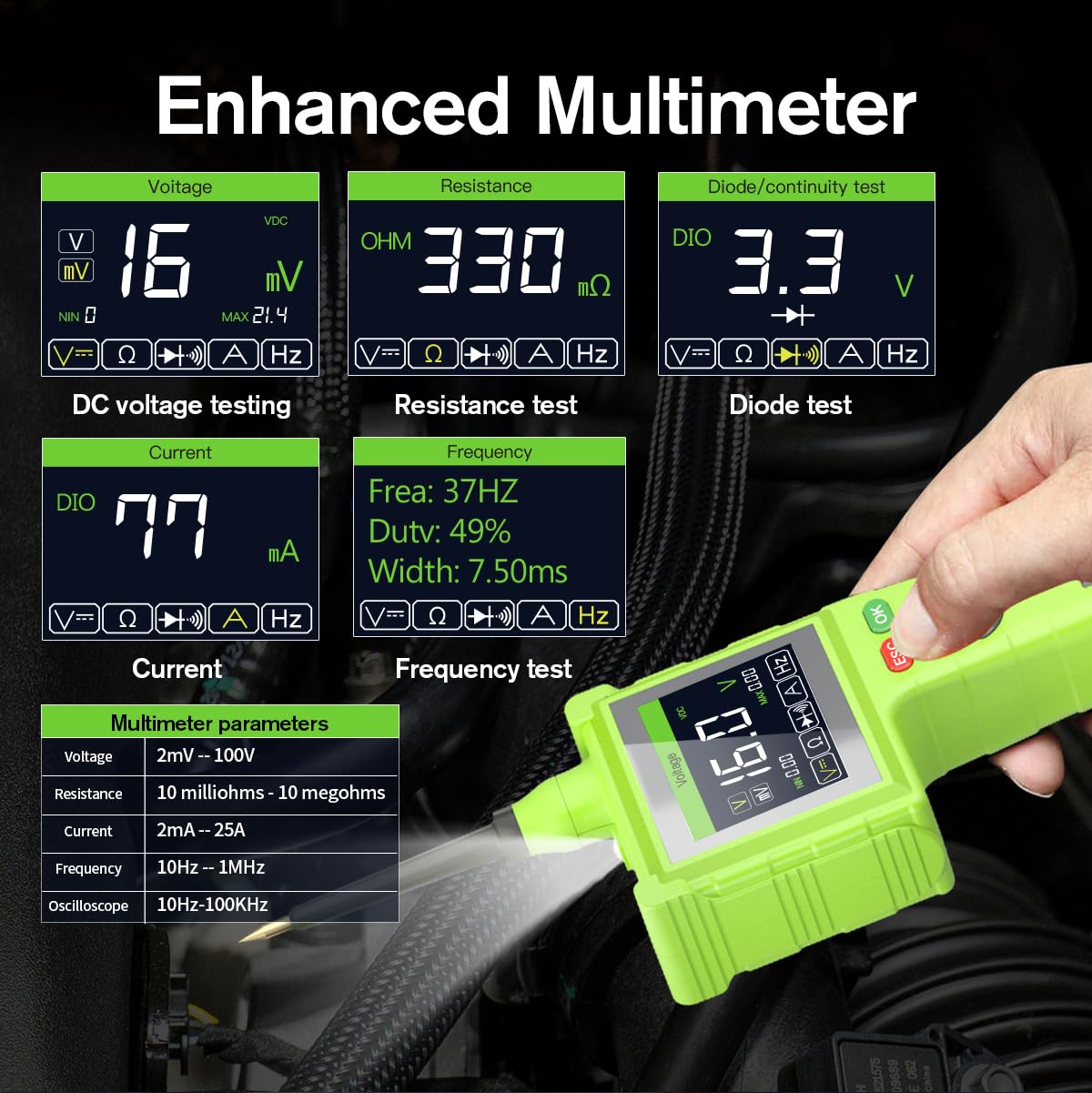 Automotive Circuit Tester – Electric Power Probe Tool – All Vehicle Electrical System Diagnostic Tester – Voltage & Wiring Check Tool