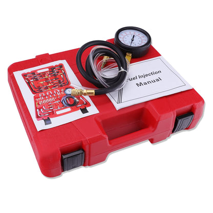 Fuel Injection Pressure Tester – 0-140 PSI – Automotive Fuel System Gauge – Engine Diagnostic Tool