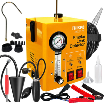 Automotive Smoke Leak Detector – Built-in Air Compressor – EVAP Vacuum Fuel System Leak Tester – Car Diagnostic Smoke Machine – Professional Leak Detection Tool