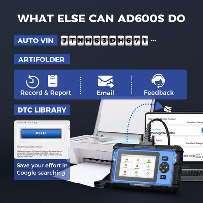 OBD2 Diagnostic Scanner – ABS/SRS/Engine/Transmission – 9 Reset Services – CAN-FD – Oil Brake BMS SAS DPF TPMS Reset – Injector Coding – Free Updates