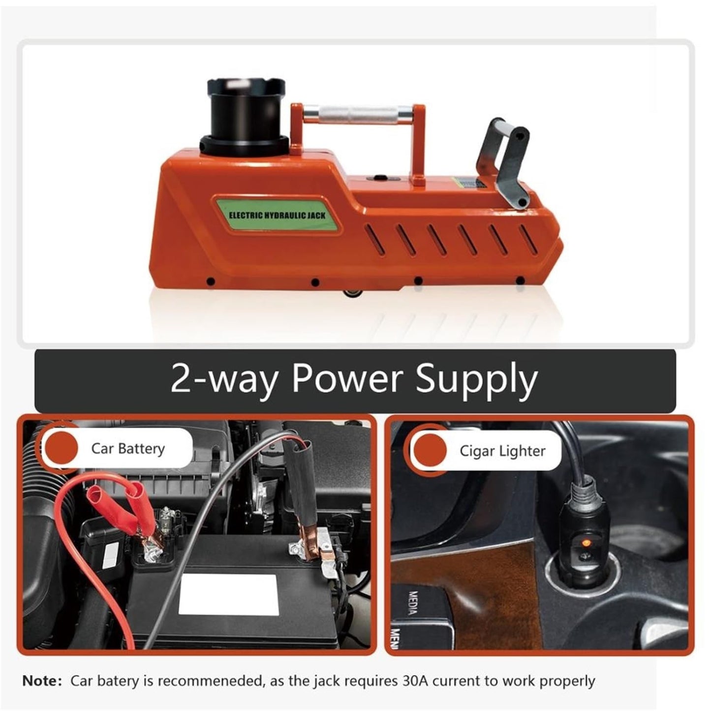 Electric Hydraulic Car Jack – 15T Heavy Duty Lift Jack – SUV Van Trailer Garage Emergency Lifting Tool – Automotive Repair Equipment