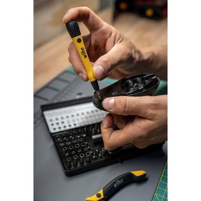 Precision Ratchet Bit Set – 65PCS Micro Bit Kit – ESD Safe System Tool – Technician Repair Kit – Electronics & Fine Work Tool Set