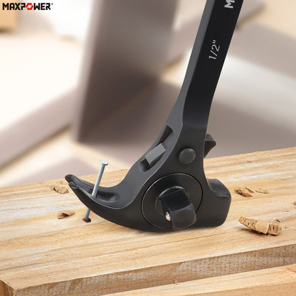 Scaffold Ratchet Wrench – 1/2" & 3/8" Drive – Podger Spanner – Multi-Function Pry Bar & Hammer Tool – Heavy Duty Construction Tool