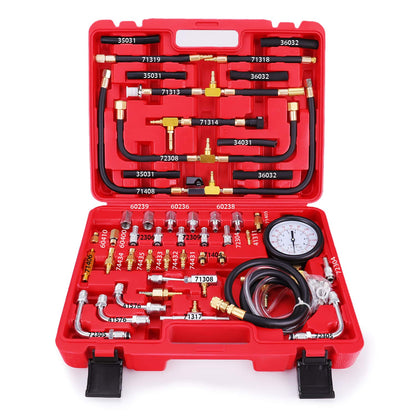 Fuel Injection Pressure Tester – 0-140 PSI – Automotive Fuel System Gauge – Engine Diagnostic Tool