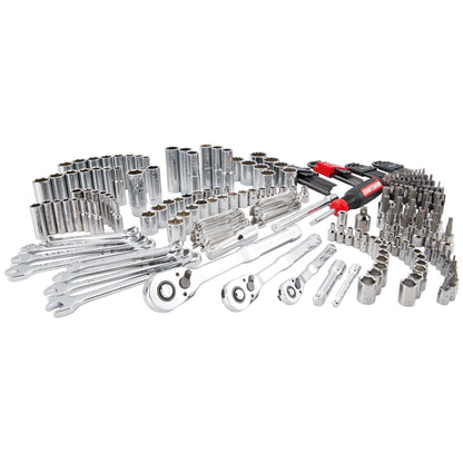 Mechanics Tool Set – 230PCS Socket Wrench Kit – 1/4" 3/8" 1/2" Drive – SAE & Metric – VERSASTACK Case – Auto Repair Tool Kit