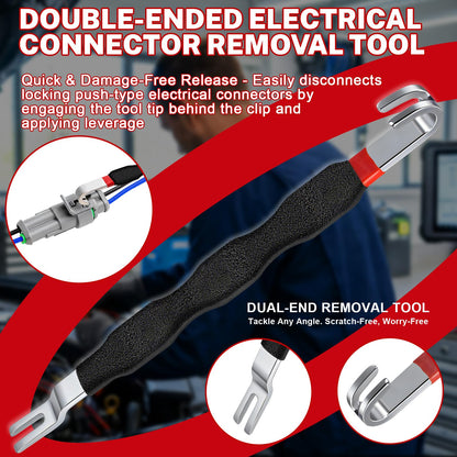 Electrical Disconnect Pliers Set – 5PCS Terminal Pin Removal Tool Kit – Auto Wire Connector & Clip Release Tools – Automotive Repair Kit – Storage Bag