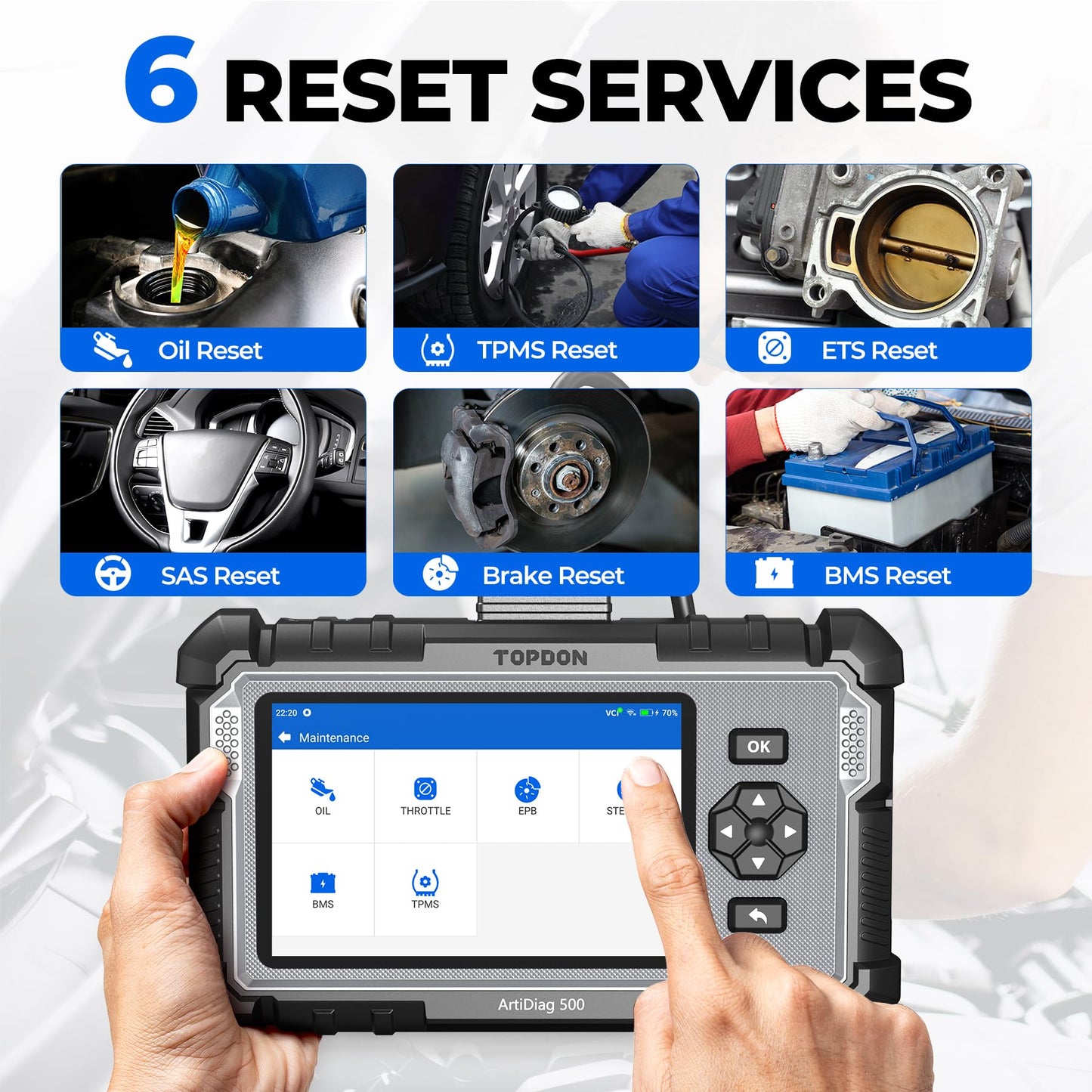OBD2 Scanner – Engine Code Reader – ABS SRS Transmission – Auto Diagnostic Tool